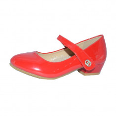 Pantofi cu toc pentru fetite Miss Q Y2400-4RO, Rosu foto
