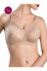 Sutien dantelat fără &icirc;ntărituri si arcuri, Conte Suprema RB7020 - Bej, 85D, Conte Elegant