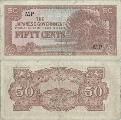 1942 , 50 cents ( P-M4b ) - Malaya foto