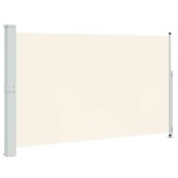 Cumpara ieftin Copertina laterala retractabila de terasa, crem, 180x314 cm
