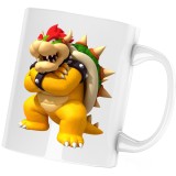 Cana alba personalizata &quot;Super Mario Bros Koopa Evil Turtle Kart&quot;, INOVATIX&reg;. 330ml, Oem