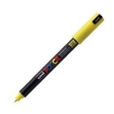 Marker UNI PC-1MR Posca 0,7 mm varf fin metalic galben foto
