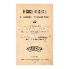 Nic V. Baboeanu, Iubire - Durere, Eminescu - Veronica Micle foto