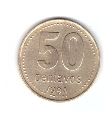 Moneda Argentina 50 centavos 1994, stare buna, curata foto
