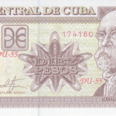 Bancnota Cuba 10 Pesos 2017 - P117 UNC