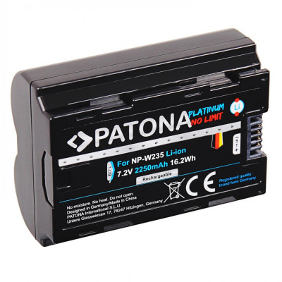 Acumulator Patona Platinum NP-W235 2250mAh replace FujiFilm X-T4 XT4-1339 foto