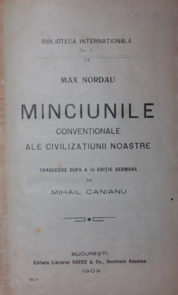 MINCIUNILE CONVENTIONALE ALE CIVILIZATIUNII NOASTRE