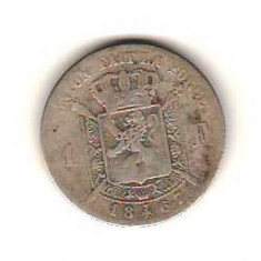 SV * Belgia 1 FRANC 1867 ARGINT .900 F