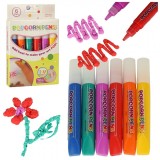 Cumpara ieftin Set carioca magica cu efect popcorn 3D, 6 carioci,13,5 x 8,5 x 1,5 cm