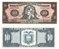 Ecuador 10 Sucres 1986 P-121 UNC