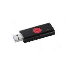 Usb flash drive kingston 128gb dt106 usb 3.1 speed: 130mb/s read negru foto