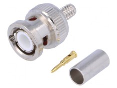 Mufă BNC Tată Drept 50&Omega; Crimpat RG58 5mm