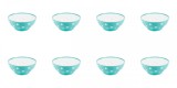 Set boluri, 8 piese, 350 ml, Plastic, Verde
