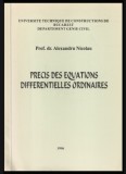 Precis des equations differentielles ordinaires Alexandru Nicolau