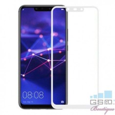 Geam Protectie Display Huawei Mate 20 Lite Acoperire Completa 6D Alb foto