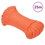 Cumpara ieftin Franghie de lucru, portocaliu, 6 mm, 25 m, polipropilena