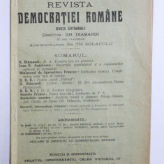 REVISTA DEMOCRATIEI ROMANE , ANUL I , NO. 40 - DUMINICA , 12 DECEMBRIE , 1910