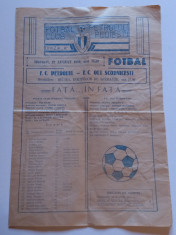 Program meci fotbal FC PETROLUL Ploiesti - FC OLT Scornicesti (23.08.1989) foto