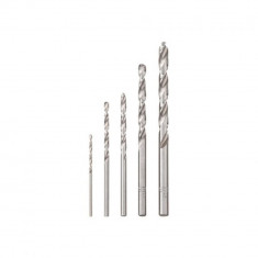 Set 5 burghie pentru metal STERN DS-01, material HHS, dimensiuni 1.5, 2.5, 3, 4, 5 mm foto