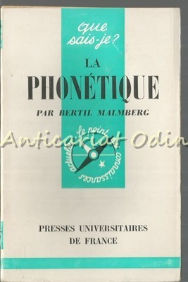 La Phonetique - Bertil Malmberg