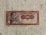 Bancnota 100 dinari 1955 Iugoslavia