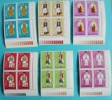 TIMBRE ROM&Acirc;NIA LP 995/1979 Costume naționale -Bloc de 4 timbre -MNH