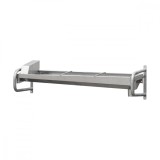 Adăpătoare inox cu suport de perete zincat, 207 &times; 60&nbsp;cm, 95&nbsp;litri