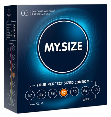Prezervative My Size 57mm XXL, 3 bucati# foto