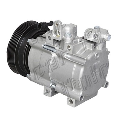 Compresor aer conditionat Hyundai Santa Fe (CM), 2000-2006, motorizare 2.0/2.7 V6, benzina; 2.0 CRDI, diesel, rola curea 125 mm, 6 caneluri, tip Hell foto