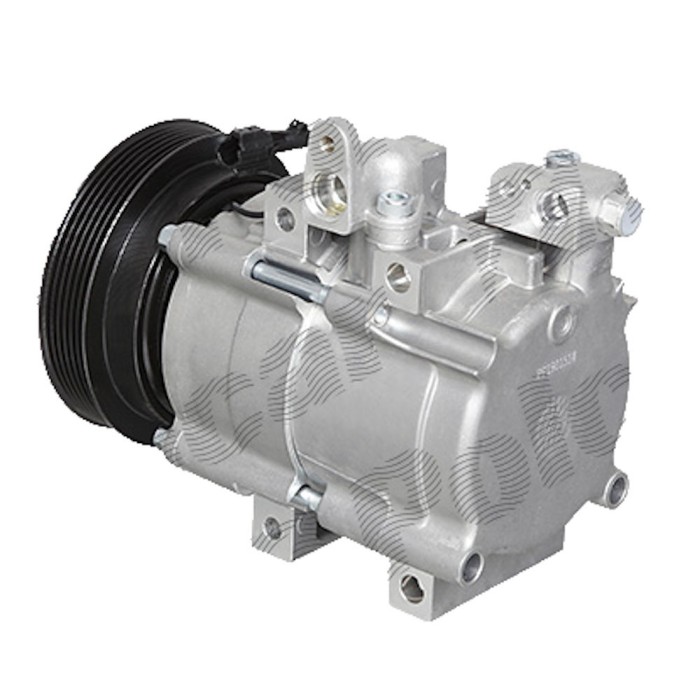 Compresor aer conditionat Hyundai Santa Fe (CM), 2000-2006, motorizare 2.0/2.7 V6, benzina; 2.0 CRDI, diesel, rola curea 125 mm, 6 caneluri, tip Hell