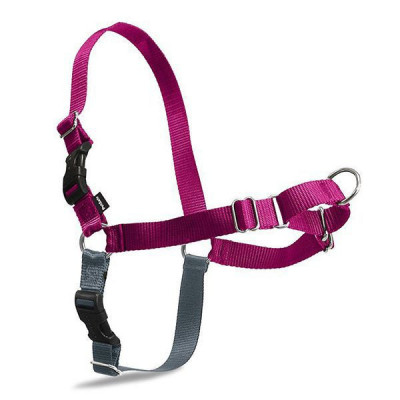 Ham pentru c&amp;acirc;ini anti-smulgere EasyWalk Harness cu lesă - L, roz foto