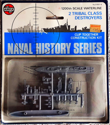 2 TRIBAL CLASS DESTROYERS 1/1200 kit AIRFIX Vintage Naval History Series M7 foto
