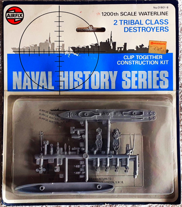 2 TRIBAL CLASS DESTROYERS 1/1200 kit AIRFIX Vintage Naval History Series M7