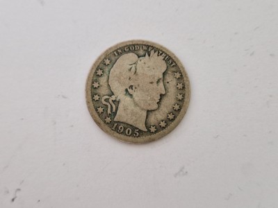 US-Quarter Dollar 1905 Argint foto
