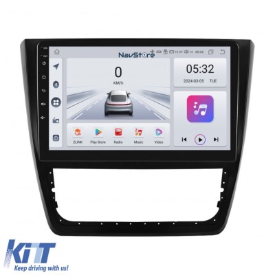 Navigatie Android Dedicata Skoda Yeti (2009-2017), 10Inch, 4Gb Ram, 64Gb Stocare, Carplay Performance AutoTuning foto
