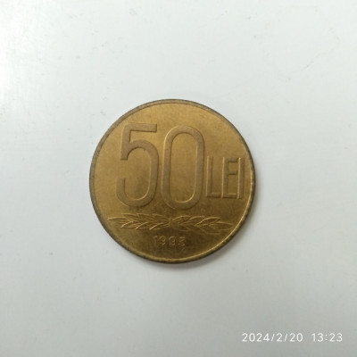 -Y- MONEDA ROMANIA 50 LEI 1993 AUNC foto