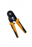 Cleste pentru sertizare cu 4 falci, 0.25 - 6mm&sup2;, lungime 180mm, portocaliu-negru