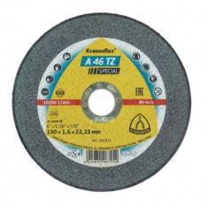 Disc Debitare Klingspor A46TZ Special, Inox, 150x1.6x22 mm, Disc Debitare Special pentru Inox si Otel, Disc pentru Polizorul Unghiular, Disc pentru Fl