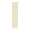 Jaluzea plisată crem vidaXL 40 x 200 cm - Montare cu/fără găurire, protecție solară, intimitate, design modern