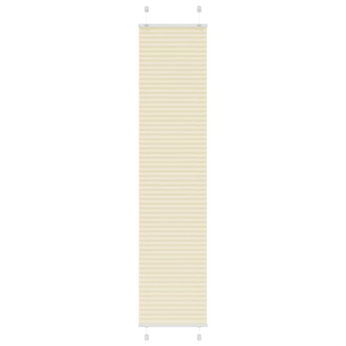 Jaluză plisată Crem 40x200 cm Lățime țesătură 39,4 cm
