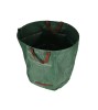 Cos tip geanta de gradina pentru frunze sau iarba cu manere, verde 270 L, 67 cm x 76 cm