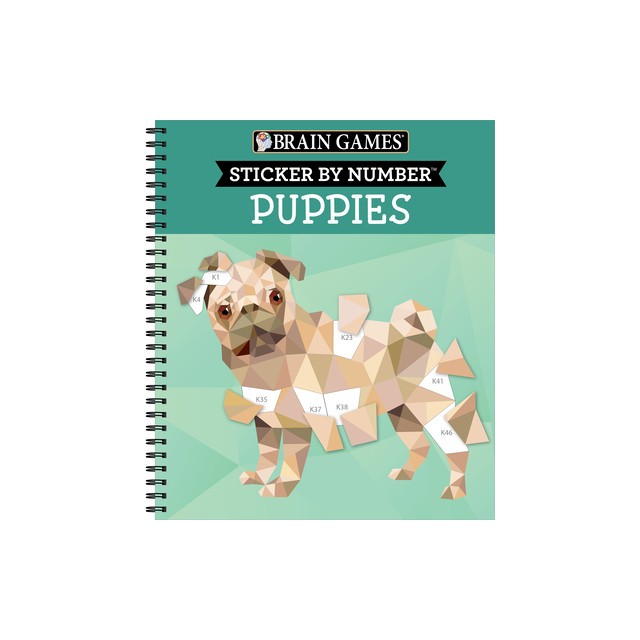 Brain Games - Sticker by Number - Puppies