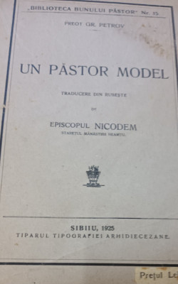 UN PASTOR MODEL PREOT GRIGORI PETROV EPISCOPUL NICODIM foto