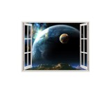 Cumpara ieftin Autocolant decorativ, Fereastra, Planete, Multicolor, 83 cm, 160ST, Oem