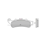 MBS Placute frana Honda CB/CBR 1100 /GL /VTX 1800 MCB704, Cod Produs: 225100970RM
