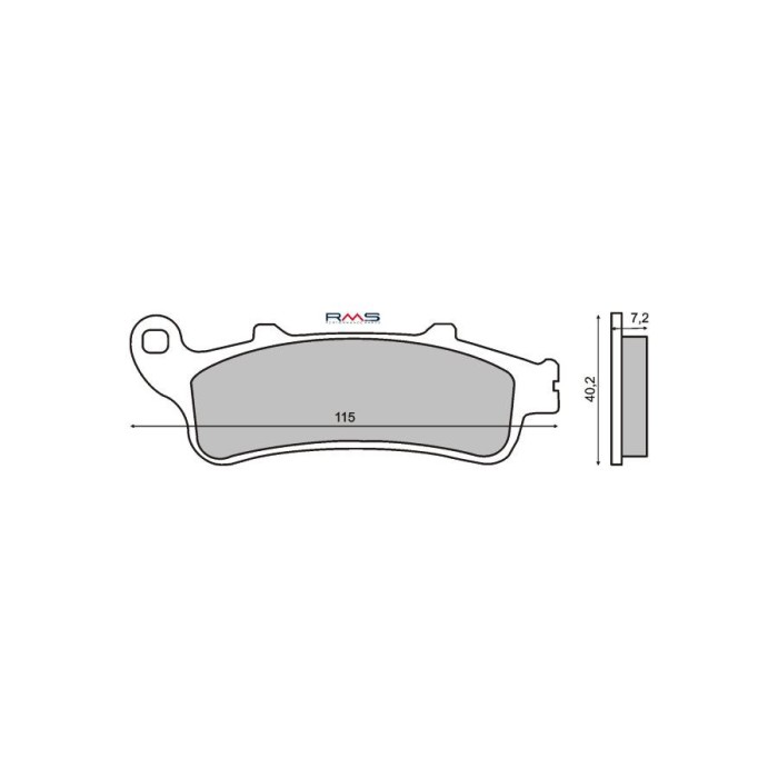 MBS Placute frana Honda CB/CBR 1100 /GL /VTX 1800 MCB704, Cod Produs: 225100970RM