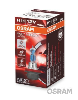 BEC 12V H11 55 W NIGHT BREAKER LASER NextGen +150% OSRAM 5122 foto