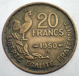1.404 FRANTA 20 FRANCS FRANCI 1950 B GEORGES GUIRAUD 3 pene
