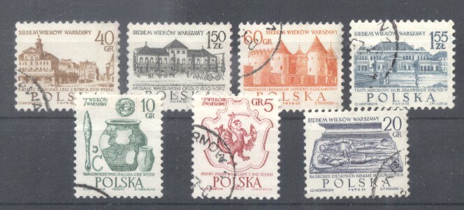Poland 1965 Castles, usuals, used AE.298