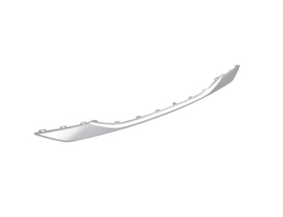 Ornament spoiler bara protectie Peugeot 2008/E-2008, 11.2019-01.2024, montare fata, argintiu, RapidAuto foto